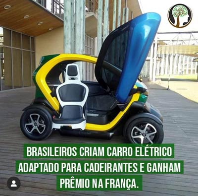 Brasileiros criam carro elétrico